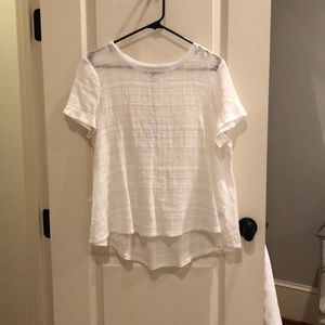 White sheer top